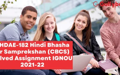 BHDAE-182 Hindi Bhasha Or Samprekshan (CBCS) Solved Assignment IGNOU 2022-23