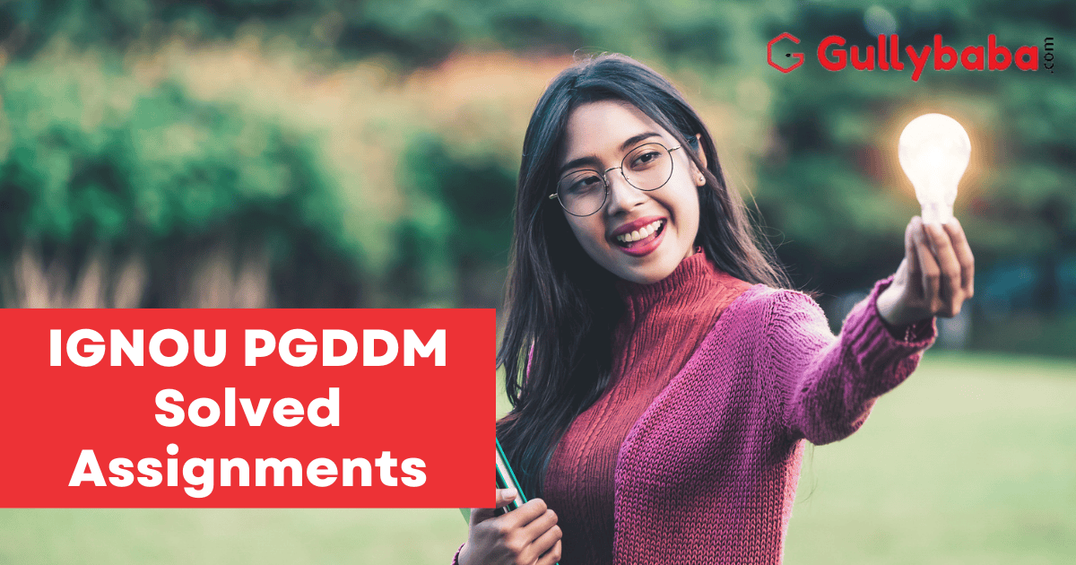 ignou pgdupdl solved assignments