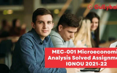 MEC-001 Microeconomic Analysis Solved Assignment IGNOU 2022-23