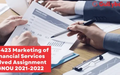 Simplified Guide: IGNOU MS-423 Marketing of Financial Services Solved Assignment 2024