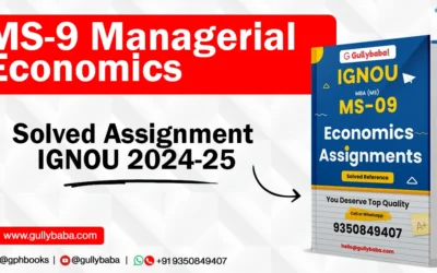 MS-9 Managerial Economics Solved Assignment IGNOU 2022-23