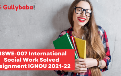 MSWE-007 International Social Work Solved Assignment IGNOU 2022-23