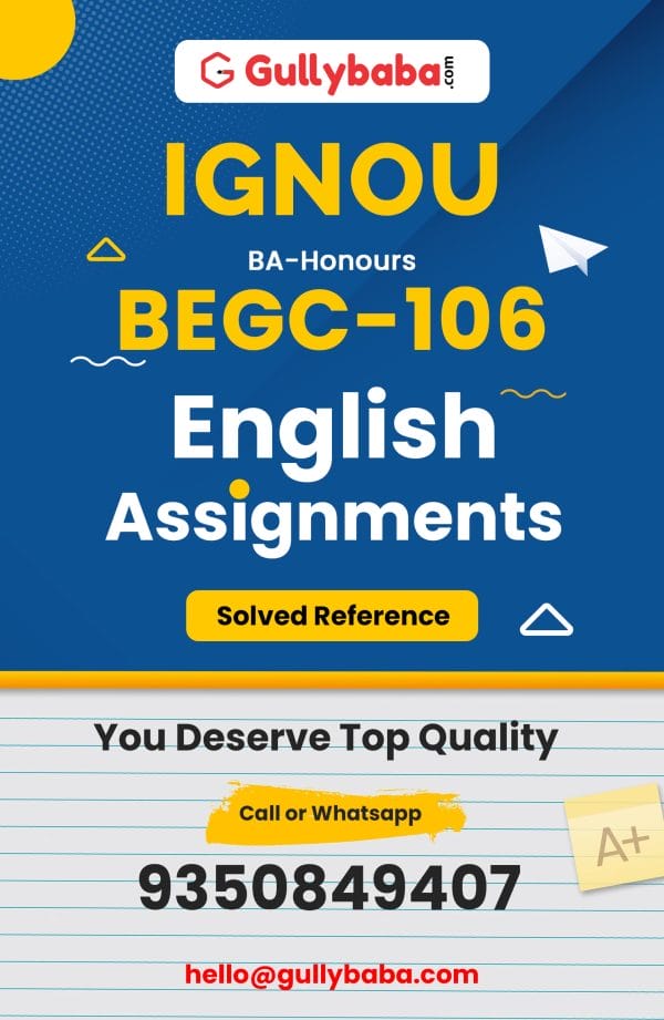 BEGC-106 Assignment