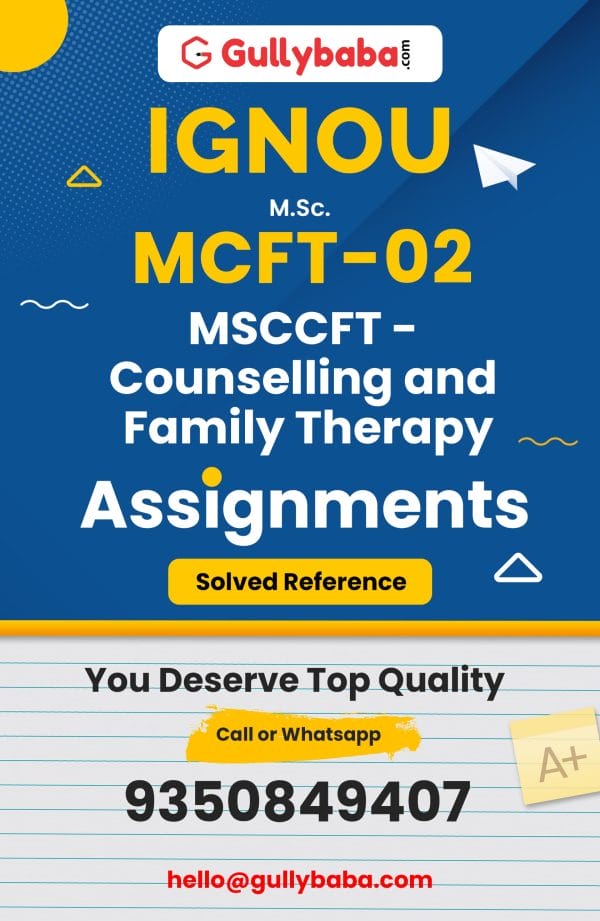 MCFT-02 Assignment