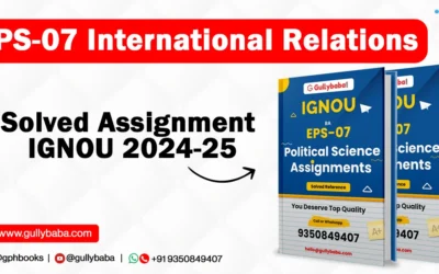 EPS-07 International Relations Solved Assignment IGNOU 2022-23