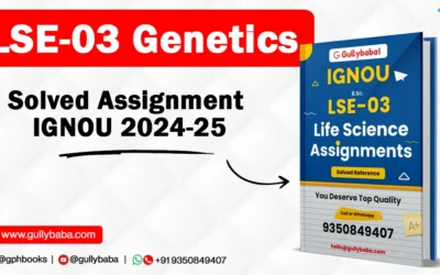 LSE-03 Genetics Solved Assignment IGNOU 2021-2022