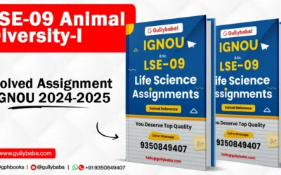 Solved IGNOU Assignments of LSE-09 Animal Diversity-I