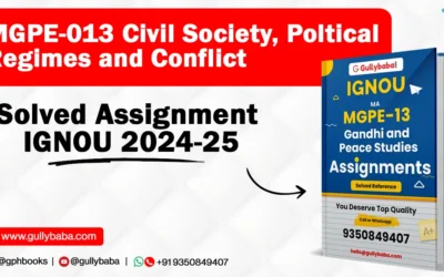 MGPE-013 Civil Society, Poltical Regimes and Conflict Solved Assignment IGNOU 2022-23