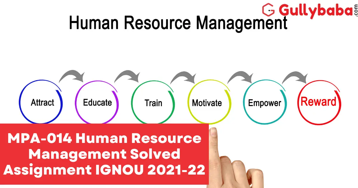 MPA-014-Human-Resource-Management-Solved-Assignment-IGNOU-2021-22