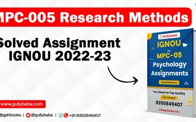 MPC-005 Research Methods Solved Assignment IGNOU 2022-23