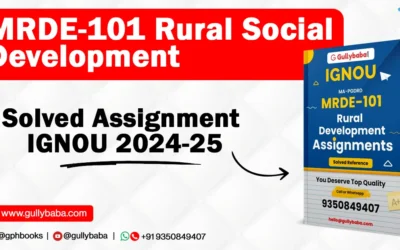 MRDE-101 Rural Social Development Solved Assignment IGNOU 2022-23