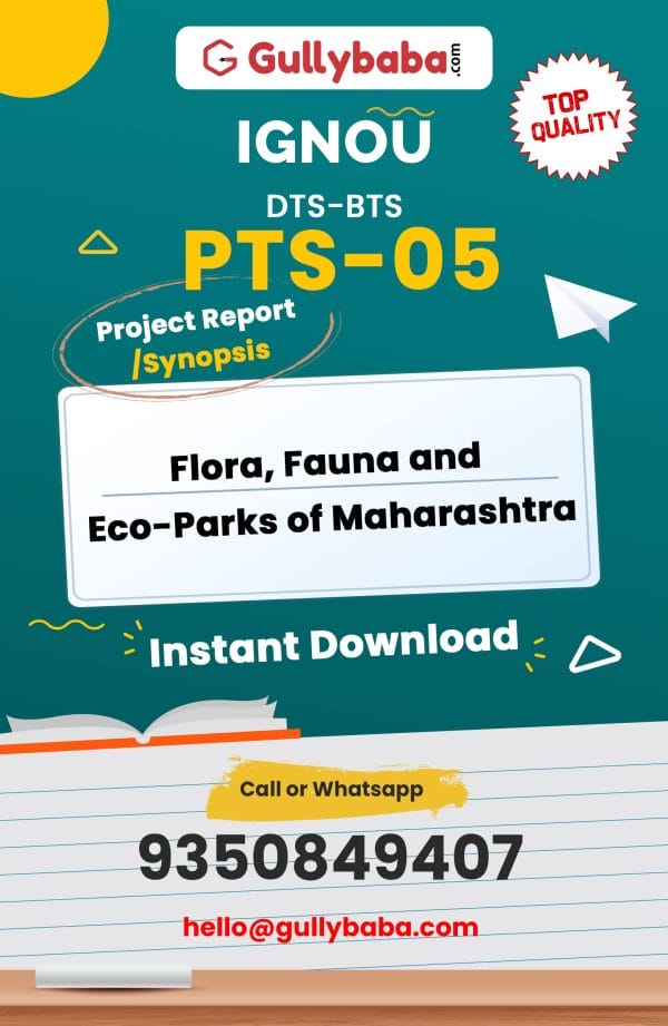 PTS-05 Project – Flora, Fauna and Eco-Parks of Maharashtra