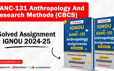 BANC-131 Manav Vigyan Aur Shodh Vidhiyan (CBCS) Solved Assignment IGNOU 2022-23