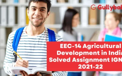 EEC-14 Agricultural Development in India Solved Assignment IGNOU 2022-23