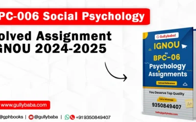 BPC-006 Social Psychology Solved Assignment IGNOU 2022-2023