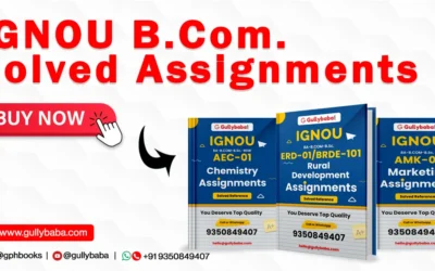 IGNOU B.Com. Solved Assignments