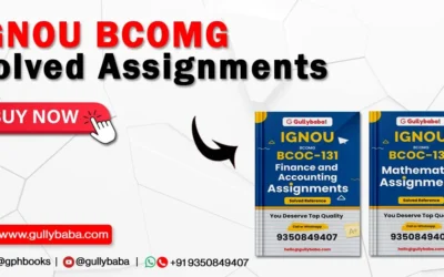 IGNOU BSCG Solved Assignments