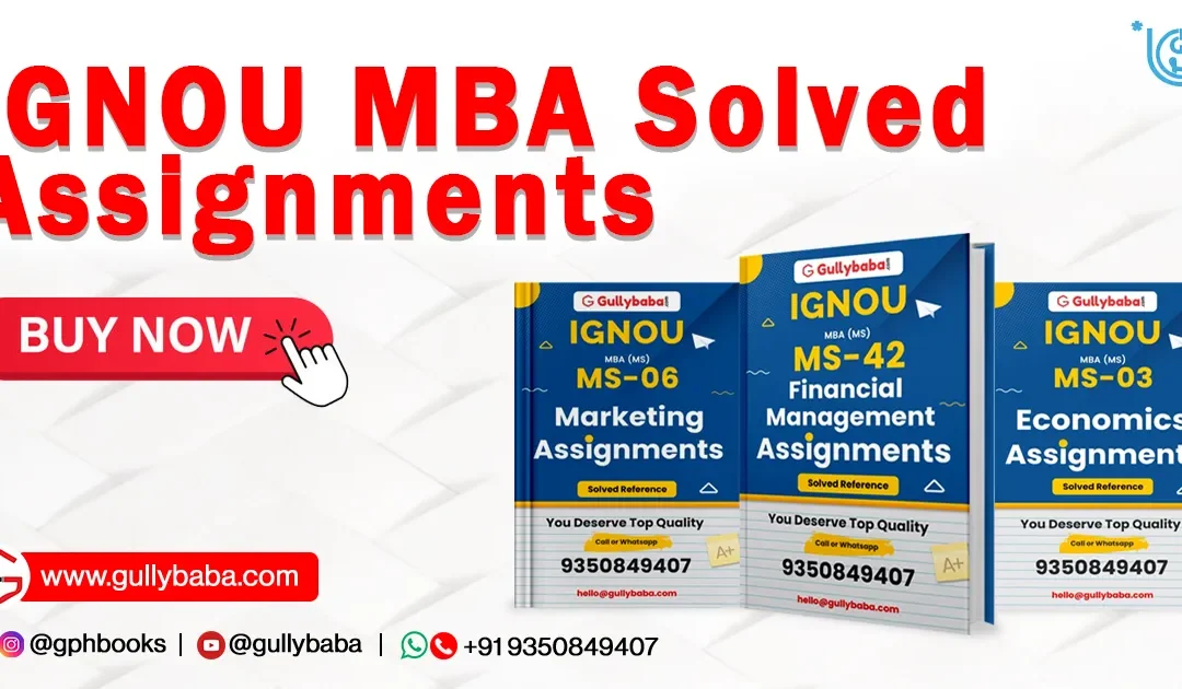 IGNOU MBA Solved Assignments