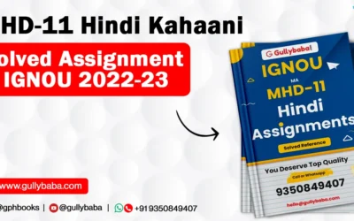 MHD-11 Hindi Kahaani Solved Assignment IGNOU 2022-23