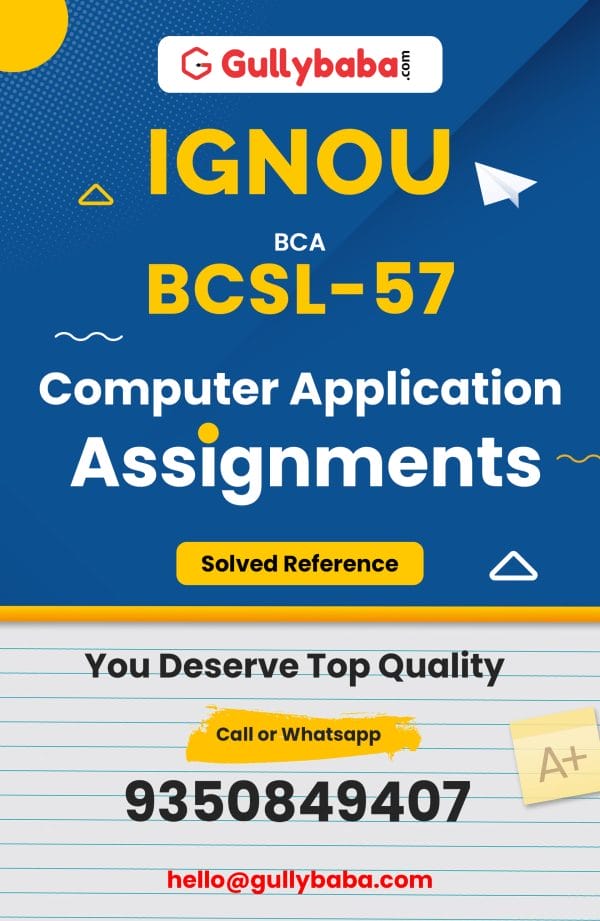 bcsl 57 solved assignment 2022 23