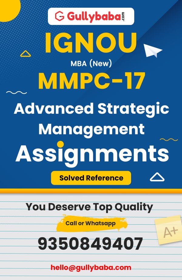 MMPC-17 Assignment