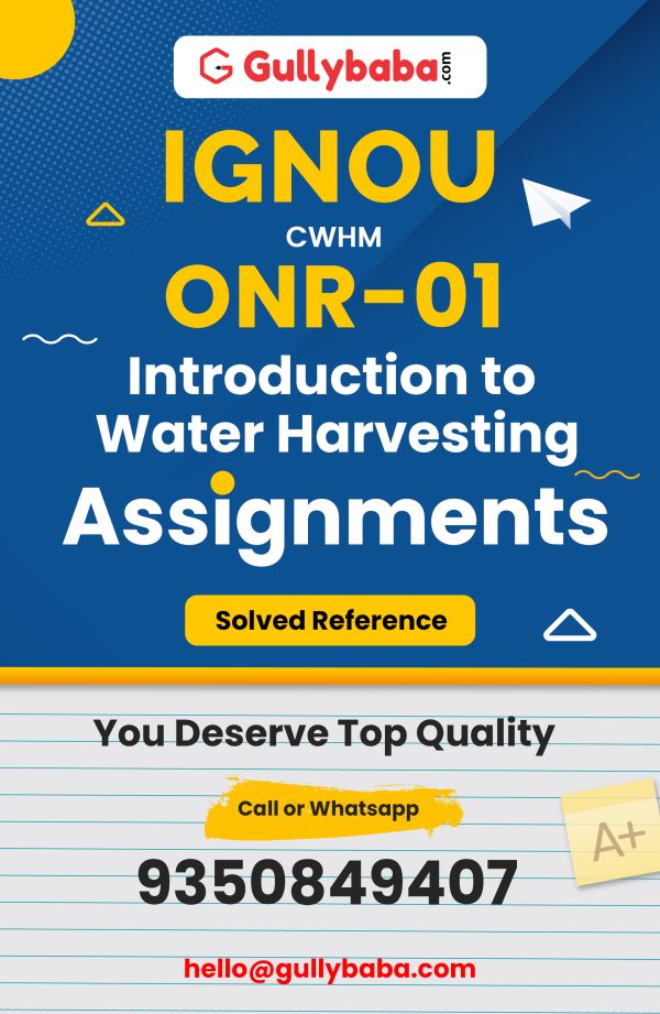 ONR-01 Assignment