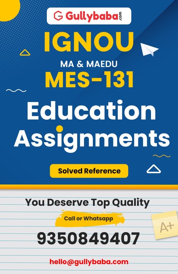 solved assignment for maedu