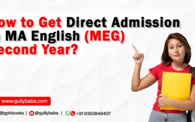 How to Get Direct Admission in MA English (MEG) Second Year?