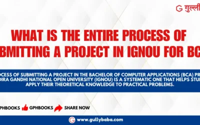 What is the entire process of submitting a project in IGNOU for BCA?