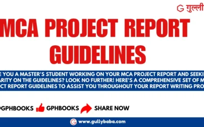 MCA Project Report Guidelines