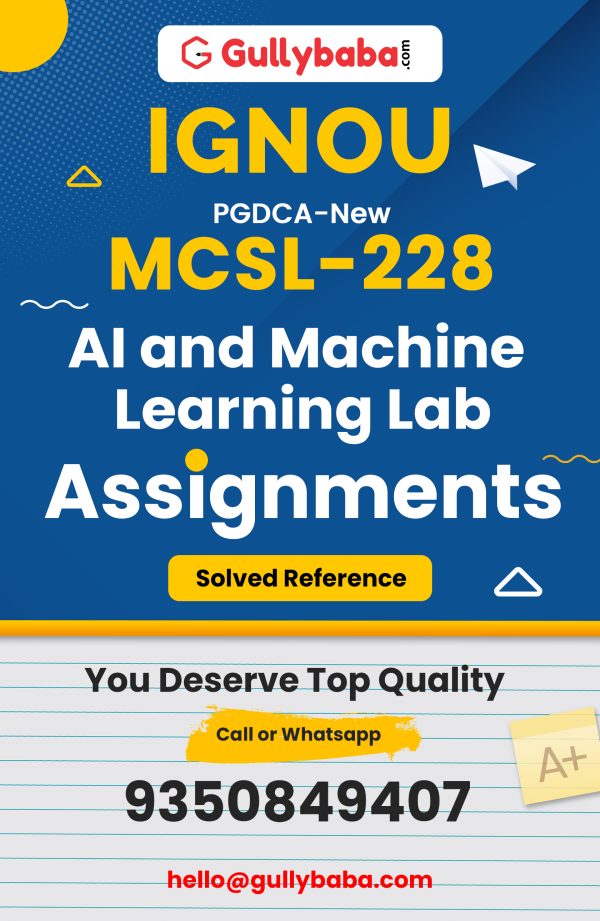 MCSL-228 Assignment