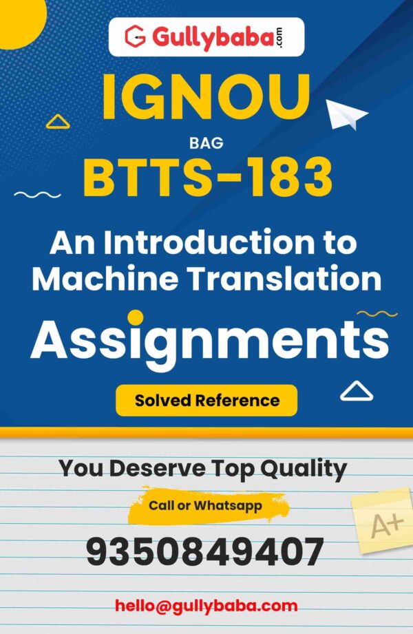 BTTS-183 Assignment