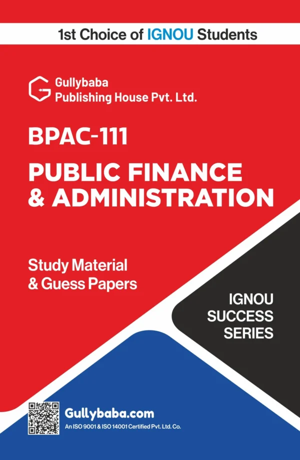 Public Finance and Administration