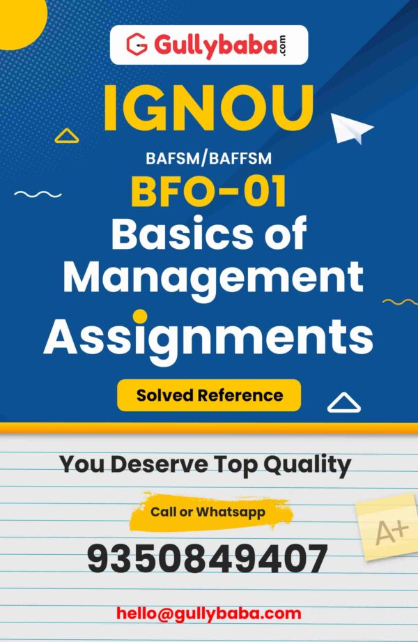 BFO-01 Assignment