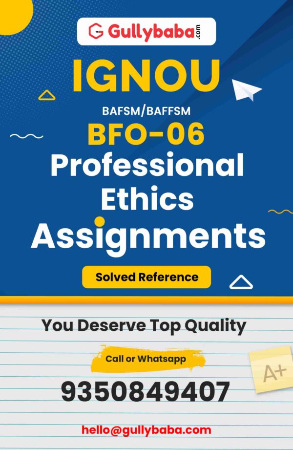 BFO-06 Assignment