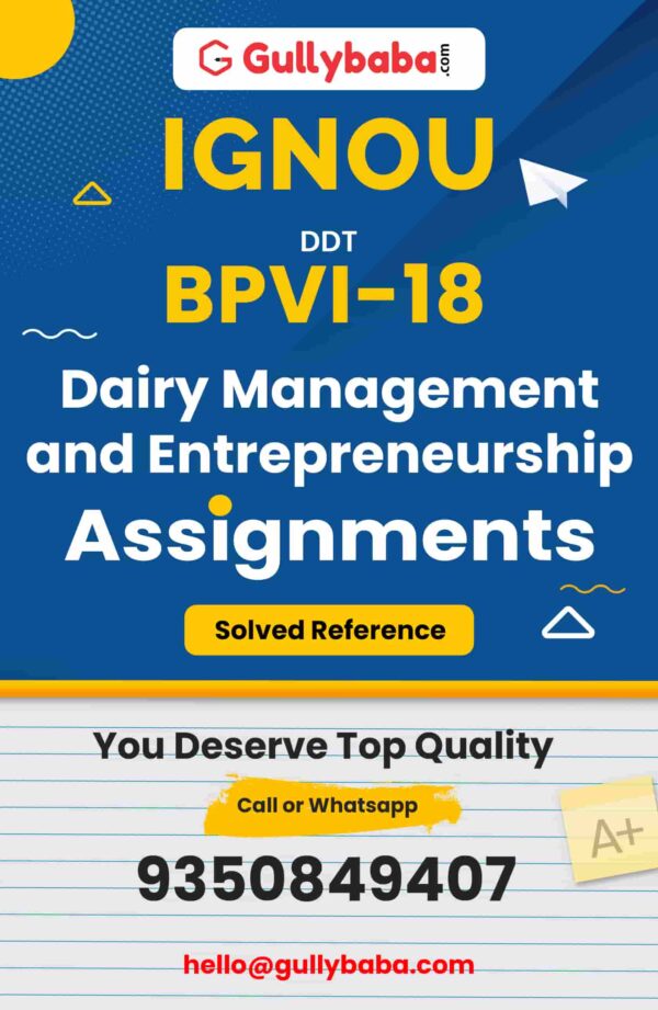 BPVI-18 Assignment