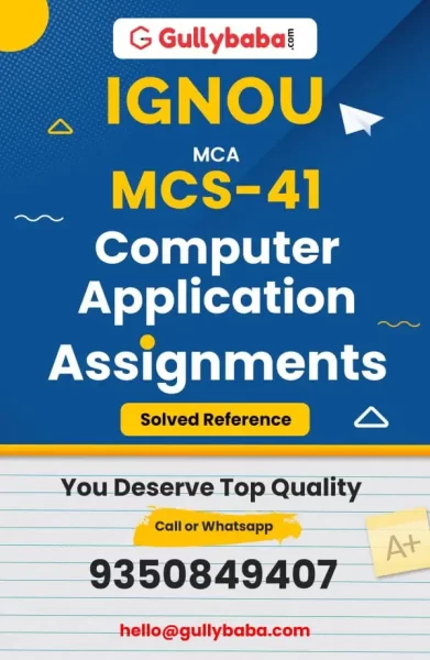 Assignment-MCS-41