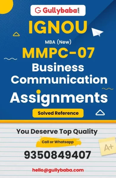 Assignment-MMPC-07