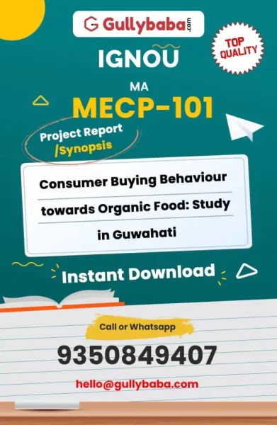 MECP-101-Consumer-Buying-Behaviour-towards-Organic-Food-Study-in-Guwahati