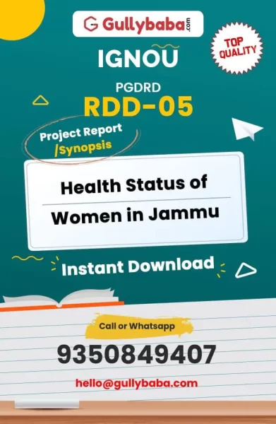 RDD-05-Health-Status-of-Women-in-Jammu