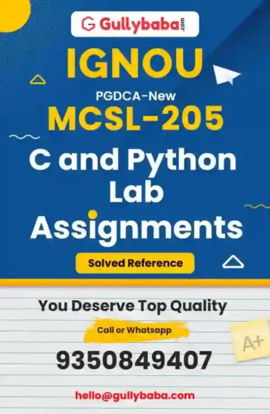 Assignment-MCSL-205