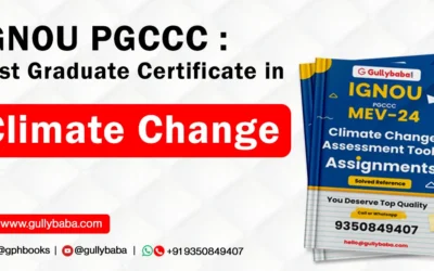 IGNOU PGCCC – Post Graduate Certificate in Climate Change