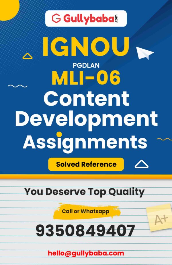 MLI-06 Assignment