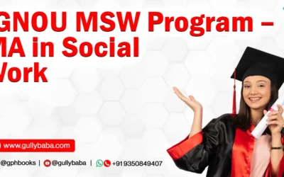 IGNOU “MSW” Program – MA in Social Work