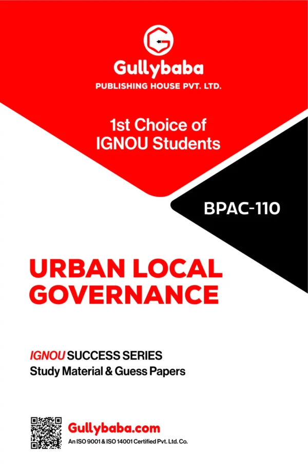 Urban Local Governance