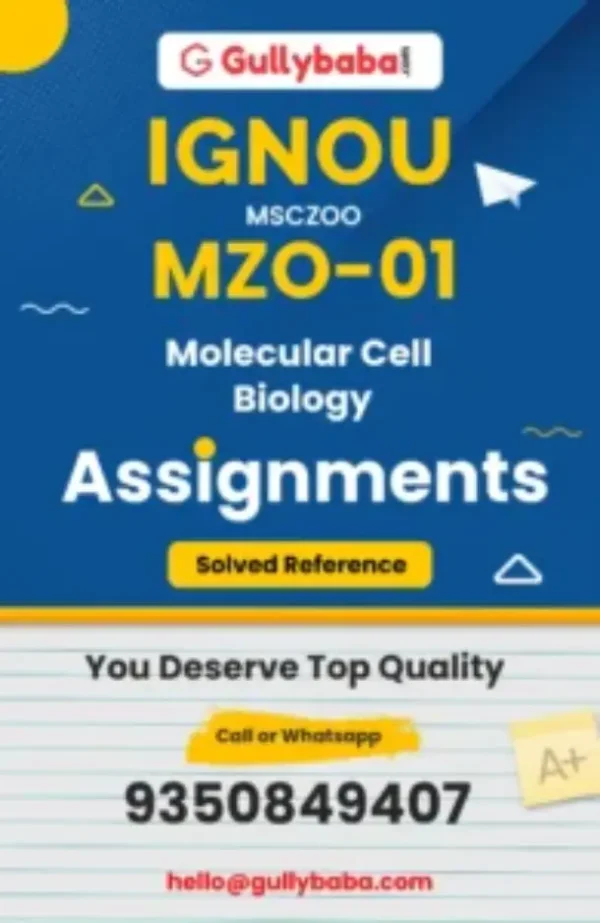 MZO-01 - Molecular Cell Biology