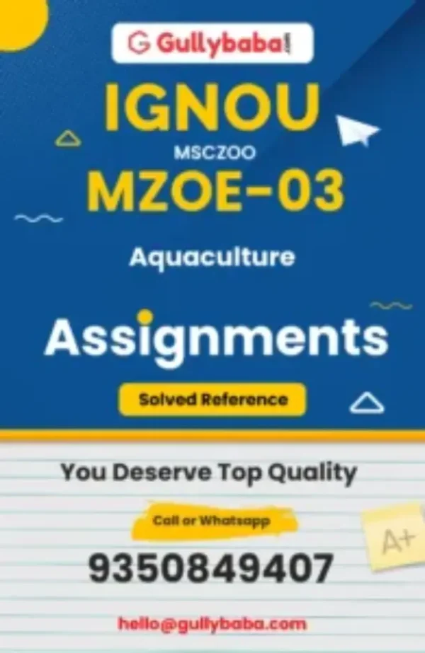 MZOE-03 - Aquaculture