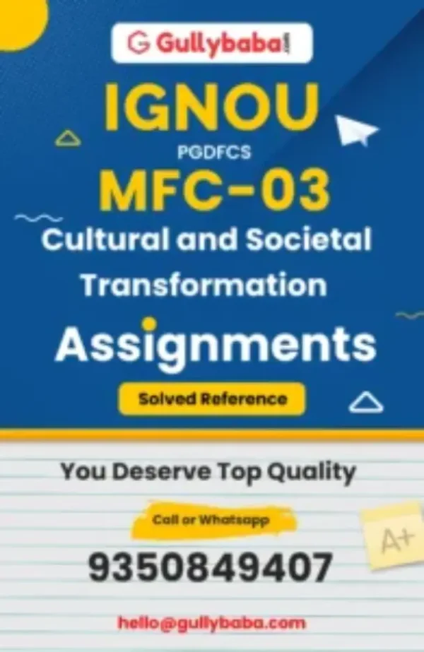 MFC-03 Cultural and Societal Transformation