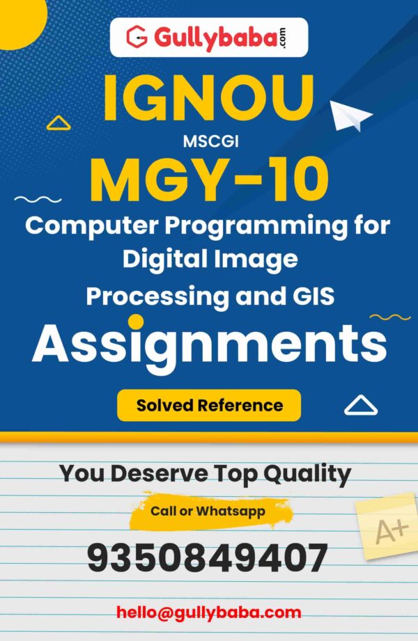 MGY-10 Assignment