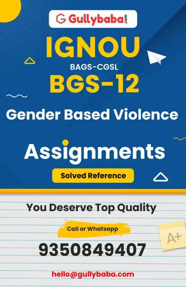 Gender Based Violence